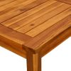 Mesa De Centro De Jardín | Mesa De Exterior Madera Maciza De Acacia 45x45x36 Cm Cfw60662