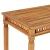 Mesa De Comedor De Jardín | Mesa De Exterior Madera Maciza De Teca 120x65x80 Cm Cfw46557