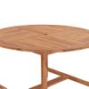 Mesa De Comedor De Jardín | Mesa De Exterior Madera Maciza De Teca Ø110x75 Cm Cfw65031