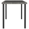 Mesa De Comedor Para Jardín | Mesa De Exterior Ratán Sintético Gris 140x70x73 Cm Cfw45827