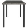 Mesa De Comedor Para Jardín | Mesa De Exterior Ratán Sintético Gris 180x70x73 Cm Cfw33865