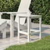 Mesa De Jardín | Mesa De Exterior Adirondack Hdpe Blanca 38x38x46 Cm Cfw86320