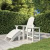 Mesa De Jardín | Mesa De Exterior Adirondack Hdpe Blanca 38x38x46 Cm Cfw86320