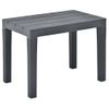 Mesa De Jardín | Mesa De Exterior Con 2 Bancos Plástico Gris Antracita Cfw29368