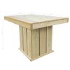 Mesa De Jardín | Mesa De Exterior De Madera De Pino Impregnada 110x75x74 Cm Cfw43581