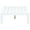 Mesa De Jardín | Mesa De Exterior De Plástico Blanco 78x78x31 Cm Cfw86442