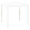 Mesa De Jardín | Mesa De Exterior De Plástico Blanco 78x78x72 Cm Cfw41928