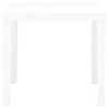 Mesa De Jardín | Mesa De Exterior De Plástico Blanco 78x78x72 Cm Cfw41928