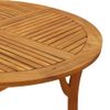 Mesa De Jardín | Mesa De Exterior Madera Maciza De Acacia Ø110 Cm Cfw90714