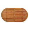 Mesa De Jardín | Mesa De Exterior Madera Maciza De Eucalipto 160x85x75 Cm Cfw89161