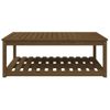 Mesa De Jardín | Mesa De Exterior Madera Maciza Pino Marrón Miel 121x82,5x45 Cm Cfw51022