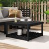 Mesa De Jardín | Mesa De Exterior Madera Maciza Pino Negro 82,5x82,5x45 Cm Cfw73683