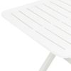 Mesa De Jardín | Mesa De Exterior Plegable De Plástico Blanco 79x72x70 Cm Cfw67762