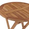 Mesa De Jardín | Mesa De Exterior Plegable Madera Maciza De Teca 60 Cm Cfw32516