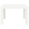 Mesa De Jardín | Mesa De Exterior Pp Blanco 59x47x40 Cm Cfw58935