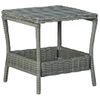 Mesa De Jardín | Mesa De Exterior Ratán Sintético Gris Claro 45x45x46,5 Cm Cfw39175