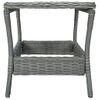 Mesa De Jardín | Mesa De Exterior Ratán Sintético Gris Claro 45x45x46,5 Cm Cfw39175