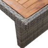 Mesa De Jardín | Mesa De Exterior Ratán Sintético Madera Acacia Maciza 240x90x74cm Cfw99778