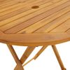 Mesa Plegable De Jardín | Mesa De Exterior De Madera Maciza De Acacia 70 Cm Cfw68260