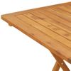 Mesa Plegable De Jardín | Mesa De Exterior De Madera Maciza De Acacia 70x70x75 Cm Cfw39199