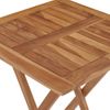 Mesa Plegable De Jardín | Mesa De Exterior Madera Maciza De Teca 60x60x75 Cm Cfw51335