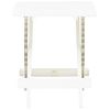 Mesa Plegable De Jardín | Mesa De Exterior Plástico Blanco 45x43x50 Cm Cfw73528