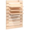 Pack 2 Uds Estantes Mesitas De Pared | Mesa Auxiliar | Mesilla Madera Maciza De Pino Cfw40943