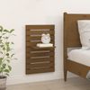 Pack 2 Uds Estantes Mesitas Pared | Mesa Auxiliar | Mesilla Madera Maciza De Pino Marrón Miel Cfw55321