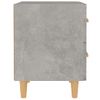 Pack 2 Uds Mesita De Noche | Mesa Auxiliar | Mesilla Gris Hormigón 40x35x47,5 Cm Cfw73316