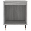 Pack 2 Uds Mesita De Noche | Mesa Auxiliar | Mesilla Madera Ingeniería Gris Sonoma 40x35x50 Cm Cfw23352