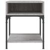 Pack 2 Uds Mesita De Noche | Mesa Auxiliar | Mesilla Madera Ingeniería Gris Sonoma 40x41x50 Cm Cfw92797