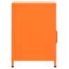 Mesita De Noche | Mesa Auxiliar | Mesilla Acero Naranja 35x35x51 Cm Cfw25093