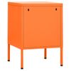 Mesita De Noche | Mesa Auxiliar | Mesilla Acero Naranja 35x35x51 Cm Cfw36043