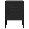 Mesita De Noche | Mesa Auxiliar | Mesilla Acero Negro 35x35x51 Cm Cfw88905