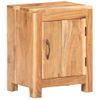 Mesita De Noche | Mesa Auxiliar | Mesilla De Madera Maciza De Acacia 40x30x50 Cm Cfw43497