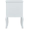 Mesita De Noche | Mesa Auxiliar | Mesilla De Mdf Blanca Y Gris 43x32x65 Cm Cfw92400