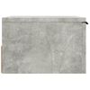 Pack 2 Uds Mesita De Noche | Mesa Auxiliar | Mesilla De Pared Color Gris Hormigón 34x30x20 Cm Cfw70286