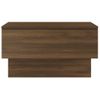 Mesita De Noche | Mesa Auxiliar | Mesilla De Pared Marrón Roble Cfw11690