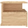 Mesita De Noche | Mesa Auxiliar | Mesilla Flotante Madera Roble Sonoma 40x31x27 Cm Cfw94952