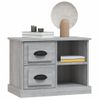 Mesita De Noche | Mesa Auxiliar | Mesilla Gris Sonoma 60x35,5x45 Cm Cfw86931