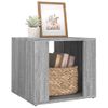 Mesita De Noche | Mesa Auxiliar | Mesilla Madera Contrachapada Gris Sonoma 41x40x36 Cm Cfw60929