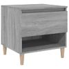 Mesita De Noche | Mesa Auxiliar | Mesilla Madera Contrachapada Gris Sonoma 50x46x50 Cm Cfw83638