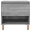 Mesita De Noche | Mesa Auxiliar | Mesilla Madera Contrachapada Gris Sonoma 50x46x50 Cm Cfw83638