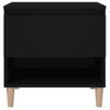 Mesita De Noche | Mesa Auxiliar | Mesilla Madera Contrachapada Negro 50x46x50 Cm Cfw15037