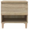 Mesita De Noche | Mesa Auxiliar | Mesilla Madera Contrachapada Roble Sonoma 50x46x50 Cm Cfw43143