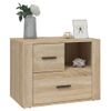 Mesita De Noche | Mesa Auxiliar | Mesilla Madera Contrachapada Roble Sonoma 60x36x45 Cm Cfw82272