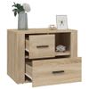 Mesita De Noche | Mesa Auxiliar | Mesilla Madera Contrachapada Roble Sonoma 60x36x45 Cm Cfw82272