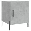 Mesita De Noche | Mesa Auxiliar | Mesilla Madera De Ingeniería Gris Hormigón 40x40x50 Cm Cfw63920