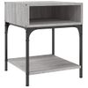 Mesita De Noche | Mesa Auxiliar | Mesilla Madera De Ingeniería Gris Sonoma 40x41x50 Cm Cfw66993