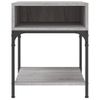 Mesita De Noche | Mesa Auxiliar | Mesilla Madera De Ingeniería Gris Sonoma 40x41x50 Cm Cfw66993